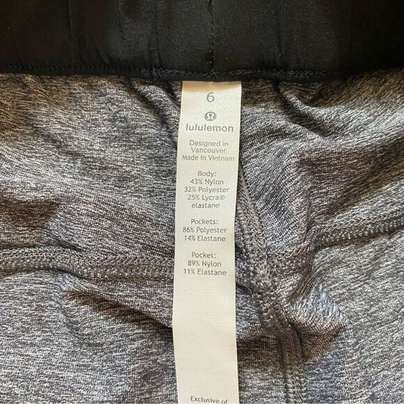 LULULEMON 6 On The Fly Pull On 28" Luxtreme Pants Dark Gray Athleisure Comfort - Picture 7 of 16